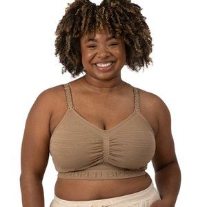Kindred Bravely Sublime Hands-Free Pumping & Nursing Bra in Latte